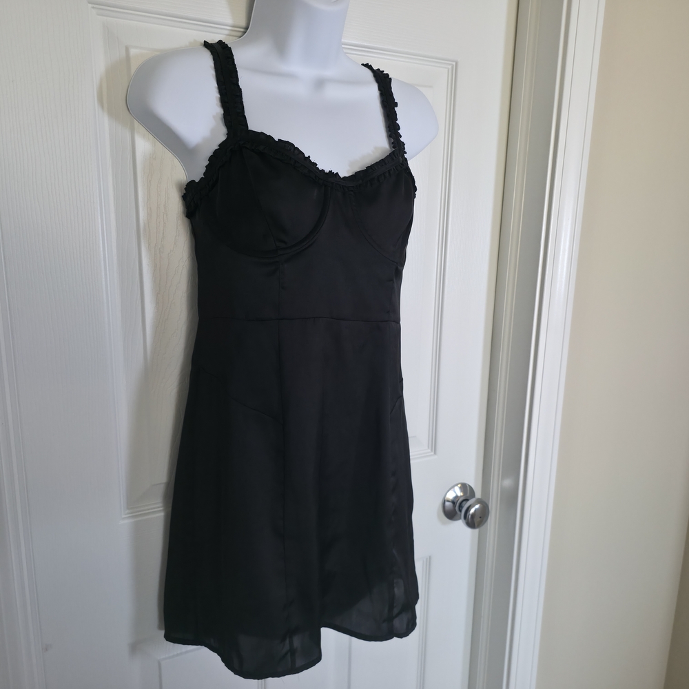 For Love & Lemons Jackpot Ruffle Mini Dress Medium - Picture 5 of 7